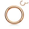 Rose Gold Surgical Steel Clip-in Segment Ring Piercing