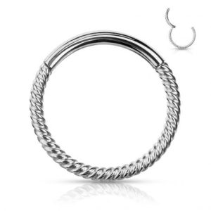 Surgical steel braided segment ring