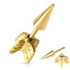 Gold Arrow Fake Ear Plug Piercing