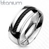 Black Chain Titanium Men's Ring