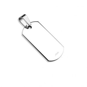 US Military Plate Pendant Silvered for Men