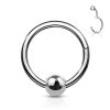 Surgical Steel Ball Hinged Ring Piercing