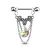 Aurora Borealis Crystal Flower Chain N