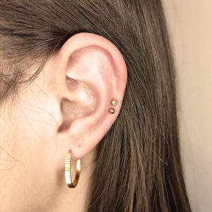 double auricle piercing jewelry studs